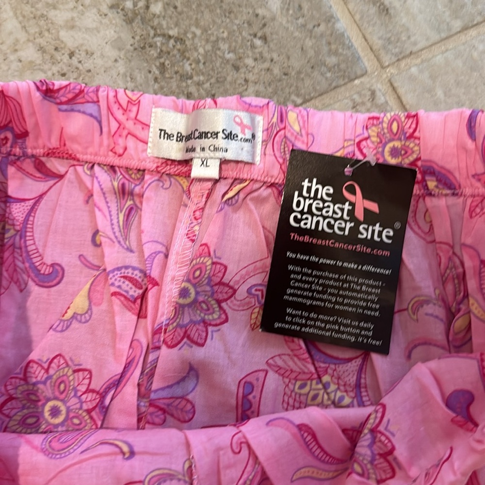 NWT The Breast Cancer Site Pajama Pants SIZE XL - Picture 4 of 10